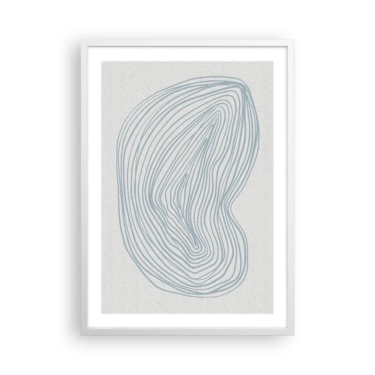 Plakat i hvid ramme - Smil fra en dråbe - 50x70 cm