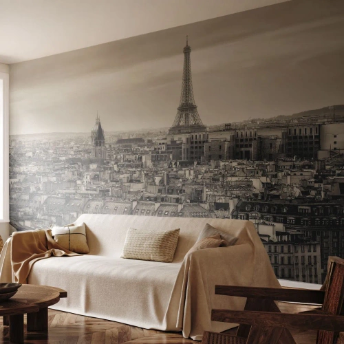 Fototapet Premium Sand - Over Paris' hustage - By, Paris, Arkitektur - 400x280 cm