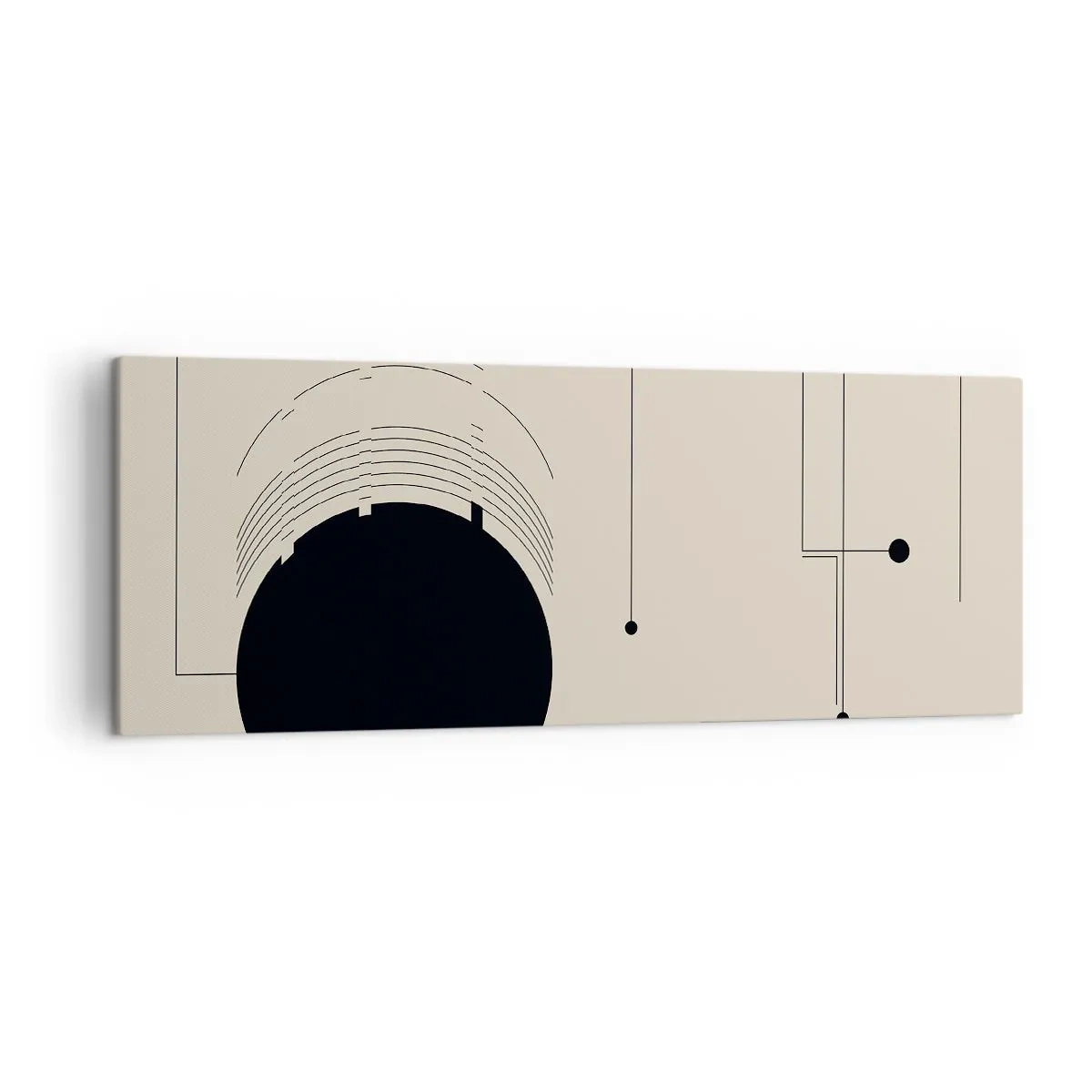 Lærredstryk - Billede på lærred - Fjedrende og dynamisk komposition - 140x50 cm
