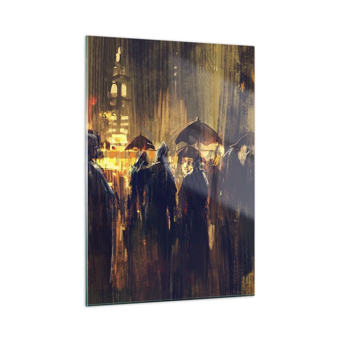 Billede på glas - Tilhængere af regnen - 50x70 cm