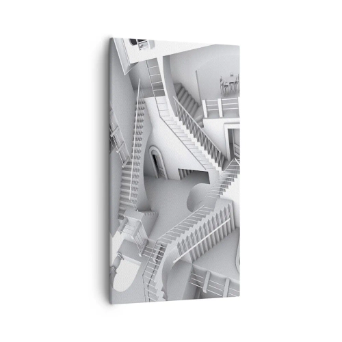Lærredstryk - Billede på lærred - Rummets paradokser - 55x100 cm