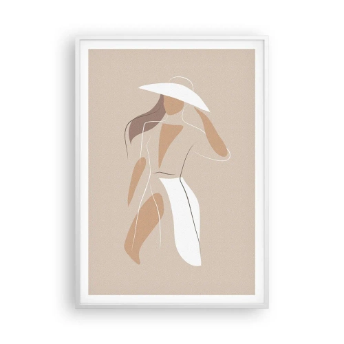 Plakat i hvid ramme - Mode er sjovt - 70x100 cm