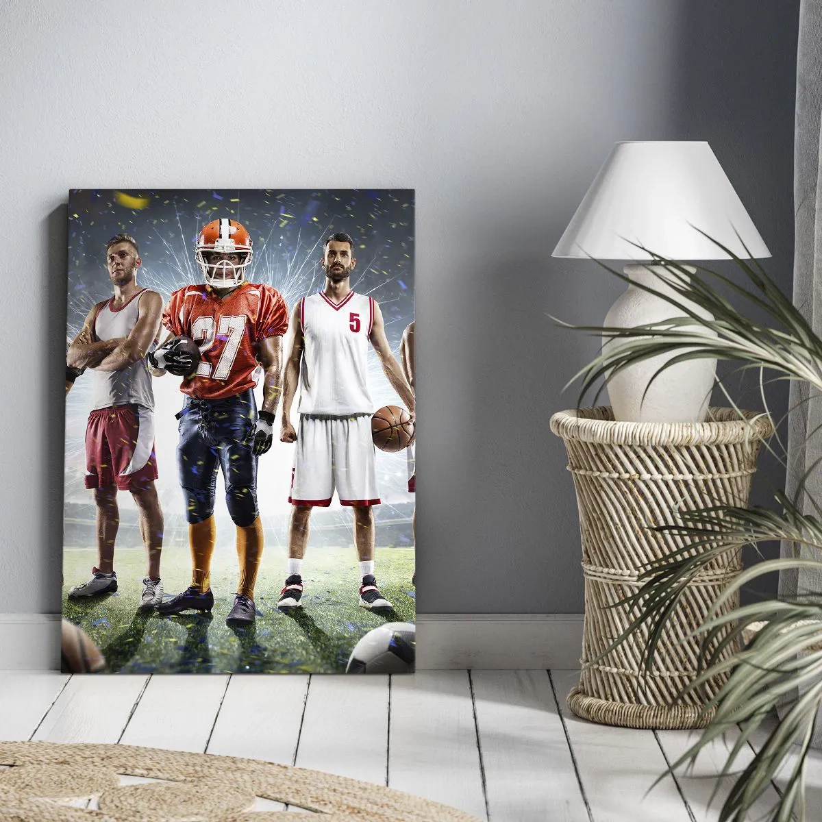 Lærredstryk - Billede på lærred - Gladiatorer på spillepladsen - 80x120 cm