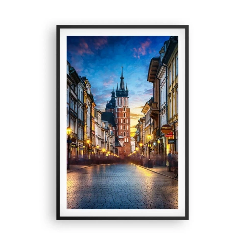 Plakat i sort ramme - Krakows charme - 61x91 cm