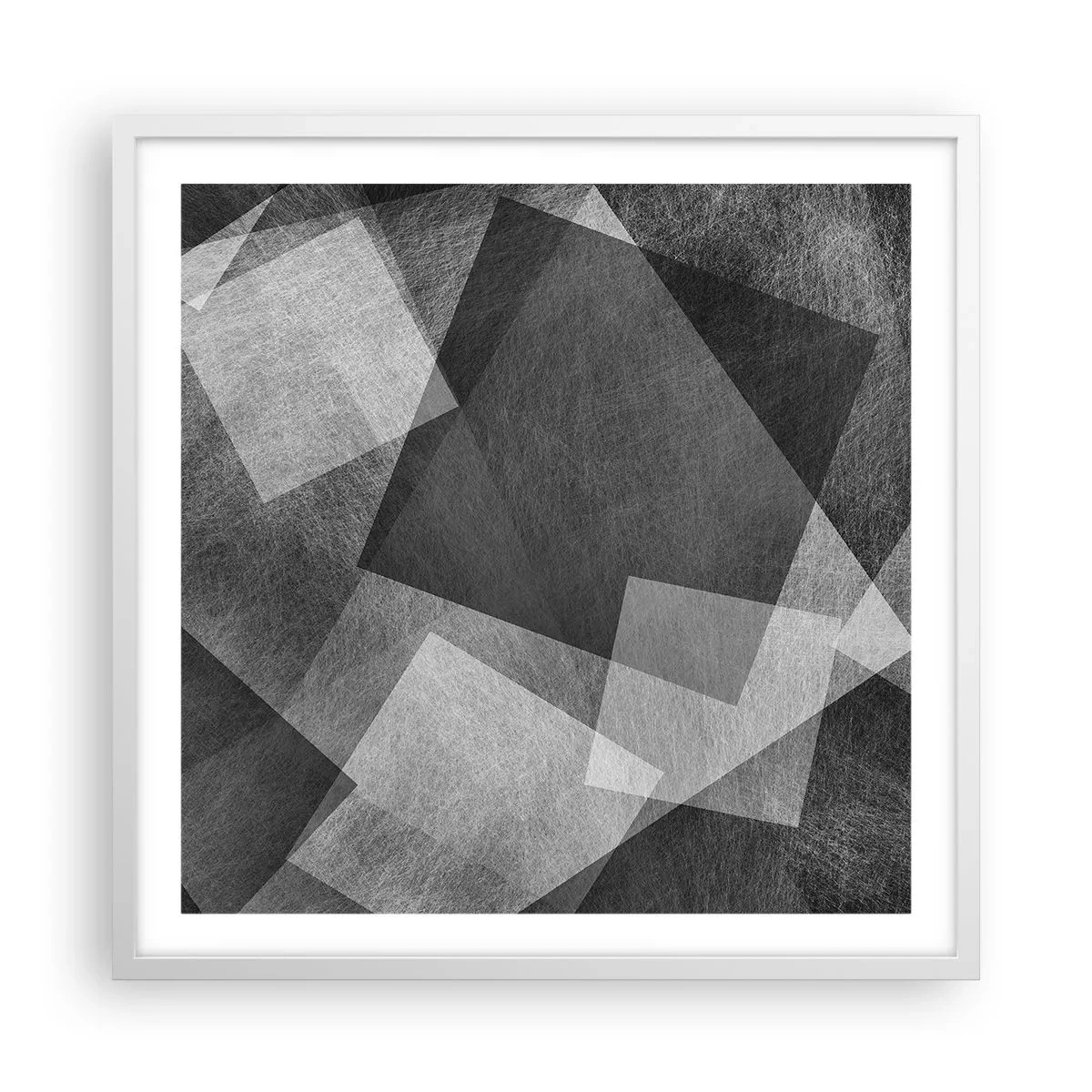 Plakat i hvid ramme - Et evigt symbol på bestandighed og orden - 60x60 cm