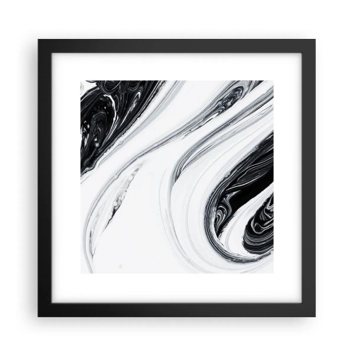 Plakat i sort ramme - Kombination af modsætninger - 30x30 cm