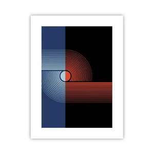 Plakat - I en geometrisk omfavnelse - 30x40 cm