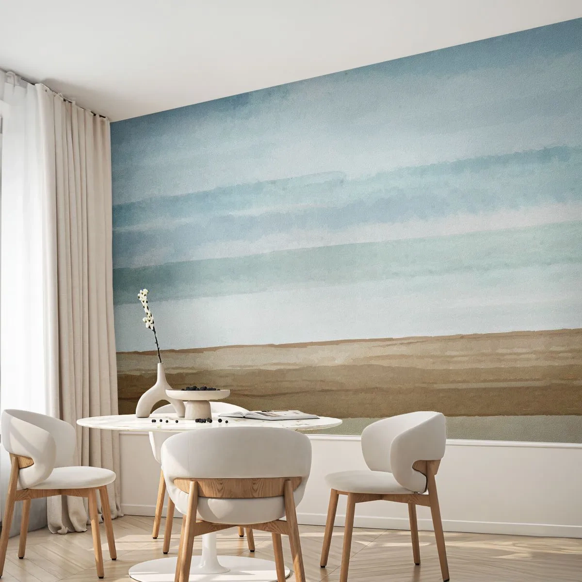 Fototapet Standard Eco - Trøst - Abstraktion, Kyst, Strand - 500x350 cm