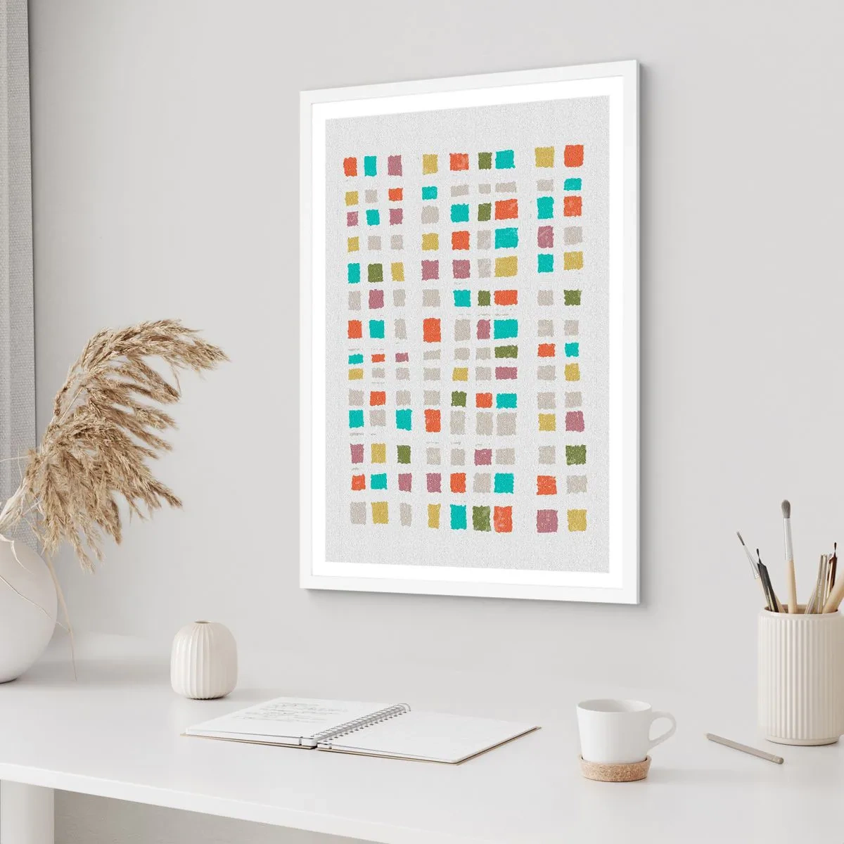 Plakat i hvid ramme - Ukendt leg - 30x40 cm