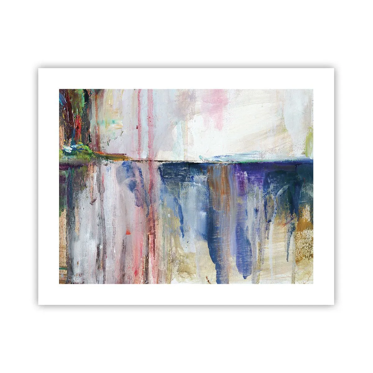 Plakat - Farverige indtryk og associationer - 50x40 cm