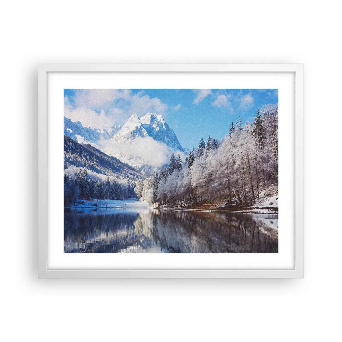 Plakat i hvid ramme - Snevagten - 50x40 cm