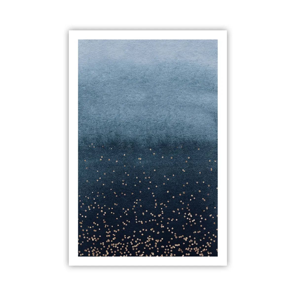 Plakat - Sammensætning - blå faser - 61x91 cm