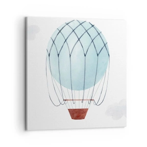 Lærredstryk - Billede på lærred - Alt i skyerne - 50x50 cm