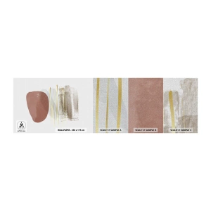 Prøve Fototapet Premium Canvas - Abstrakt kolonnade - Abstraktion, Stykke, Moderne mønster - 100x30 cm