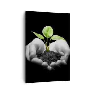 Lærredstryk - Billede på lærred - Jeg elsker naturen, jeg beskytter den - 70x100 cm