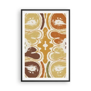 Plakat i sort ramme - Sentimental abstraktion - 61x91 cm