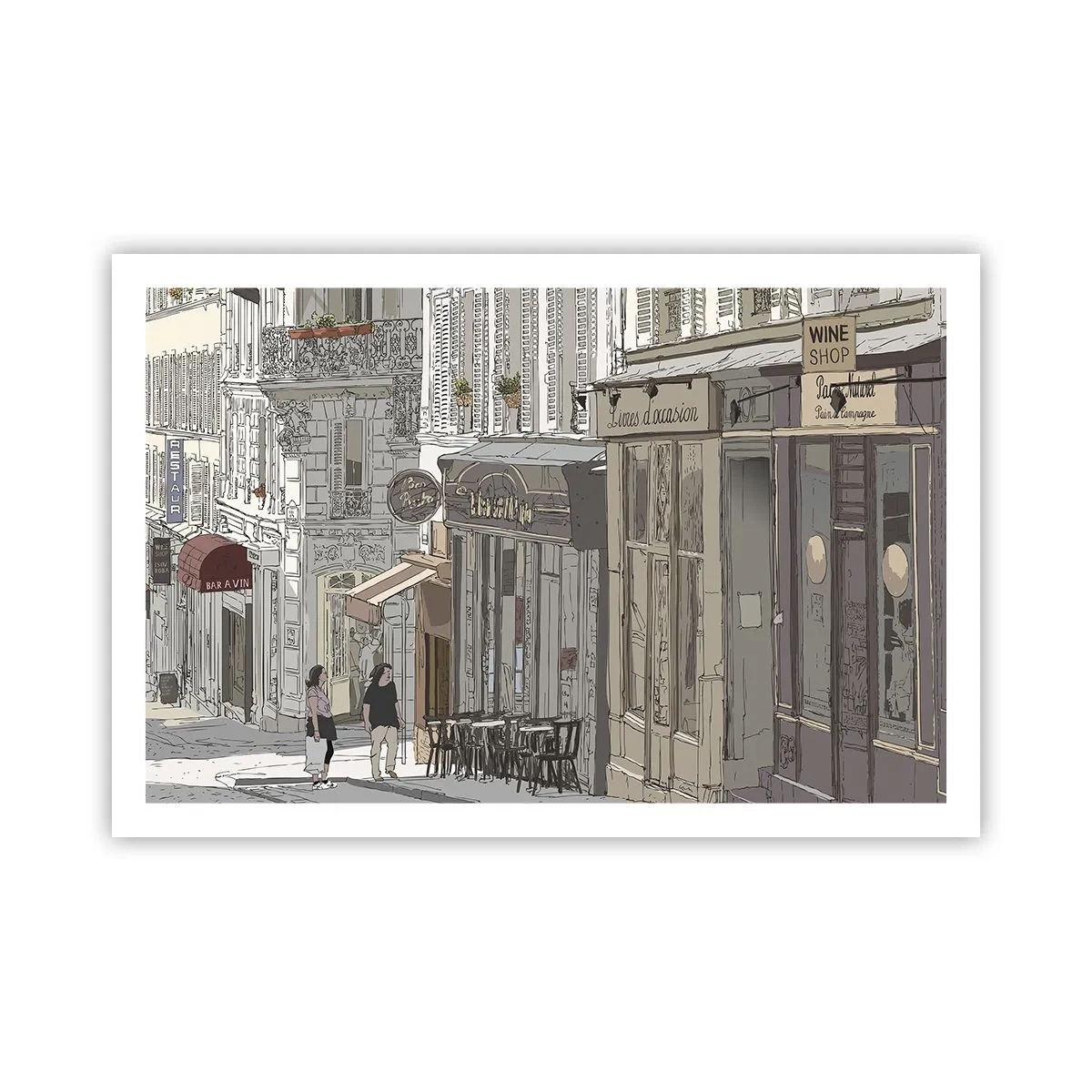 Plakat - Byens glæder - 91x61 cm