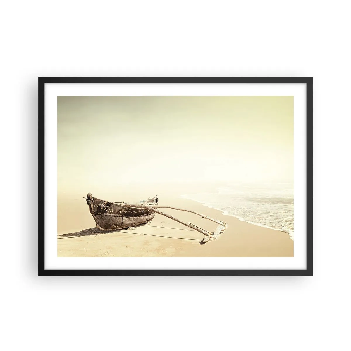 Plakat i sort ramme - Et minde om Sydhavet - 70x50 cm