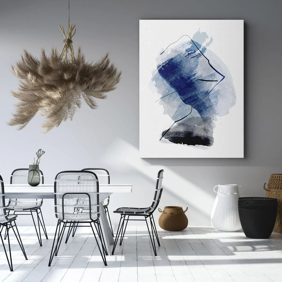Lærredstryk - Billede på lærred - Isbjerg - 65x120 cm