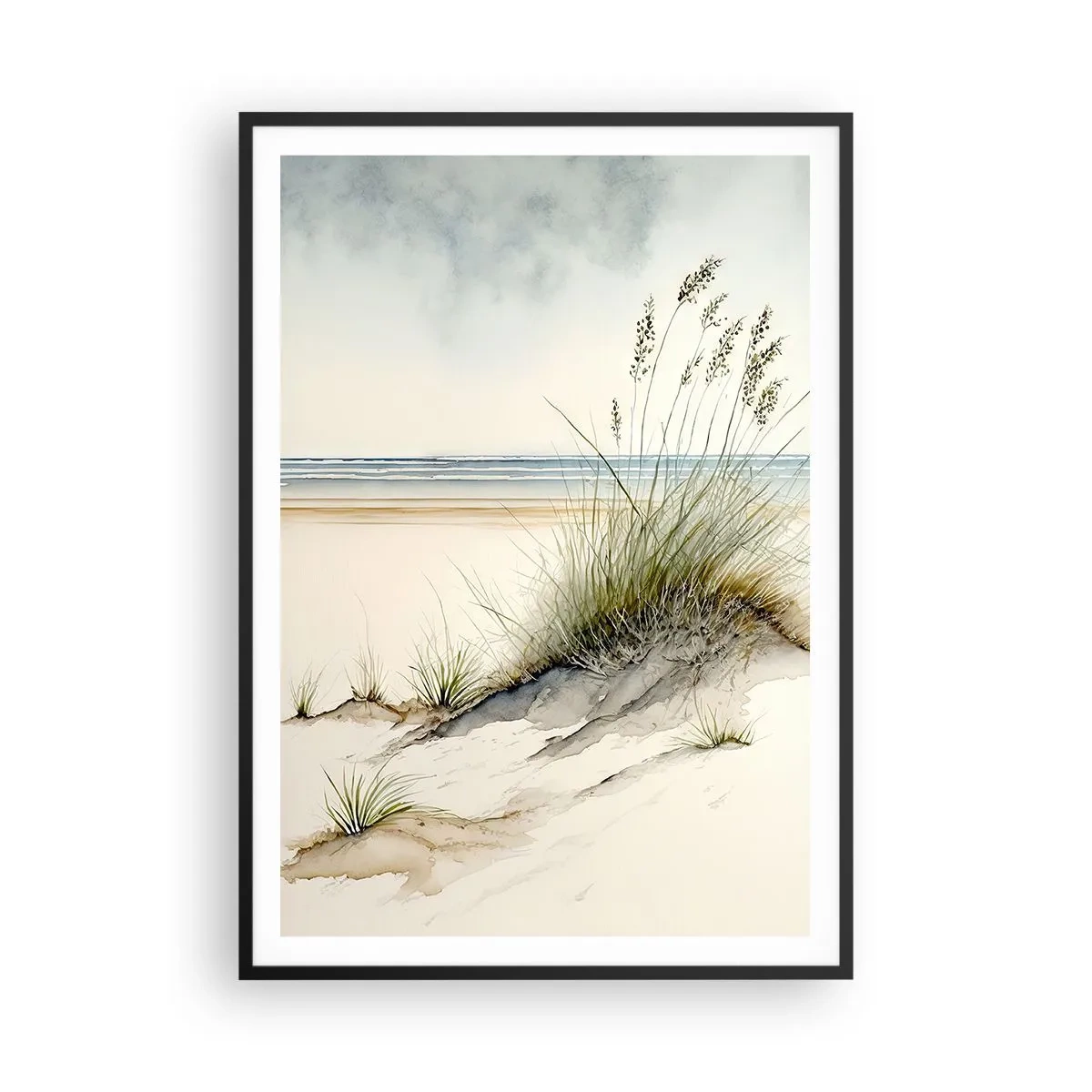 Plakat i sort ramme - Forkælet af vinden - 70x100 cm