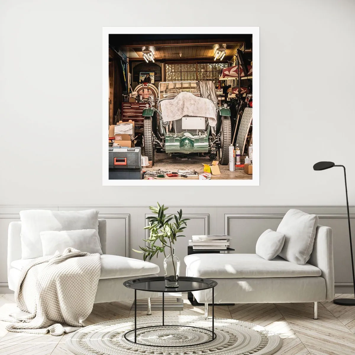 Plakat - Tilbage til fortiden - 60x60 cm