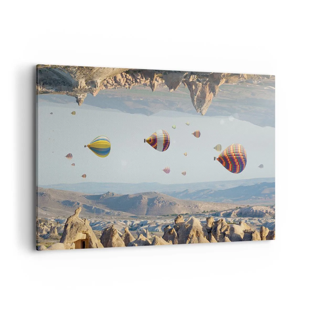 Lærredstryk - Billede på lærred - Alt er muligt her - 100x70 cm