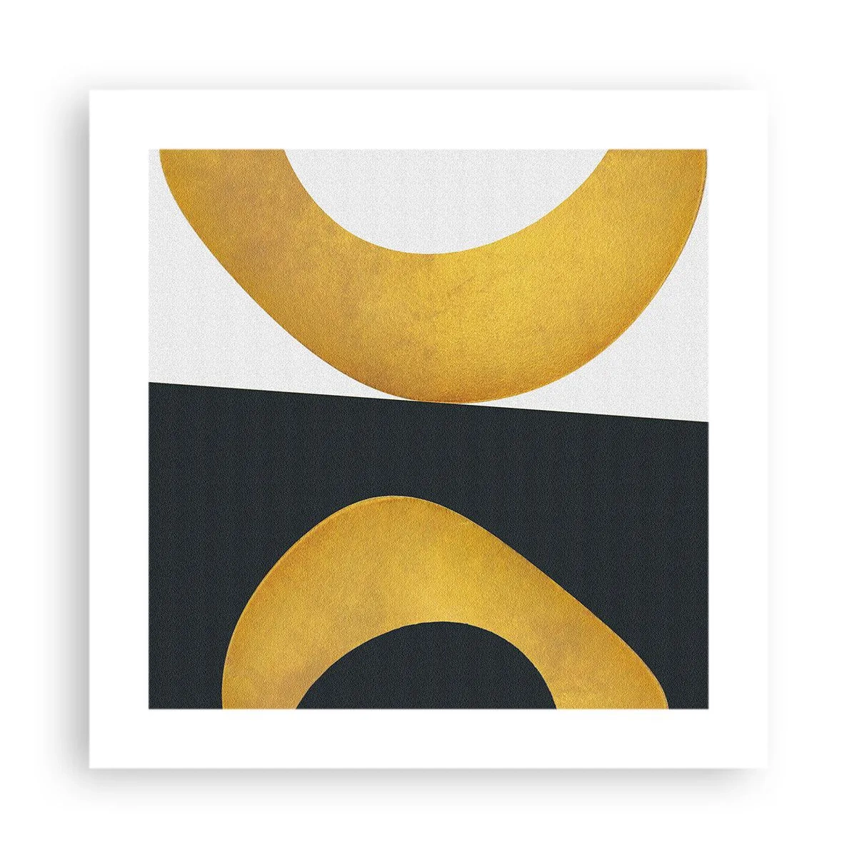 Plakat - Først: guld - 40x40 cm