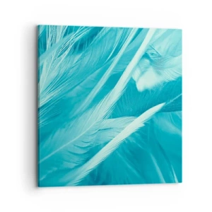 Lærredstryk - Billede på lærred - At drukne i fluff - 70x70 cm