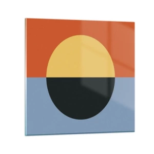 Billede på glas - En sammensætning af varme og kølighed - 60x60 cm