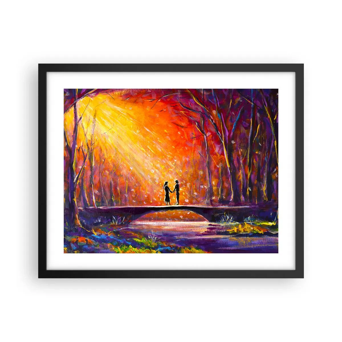 Plakat i sort ramme - Himlen elsker dem også - 50x40 cm