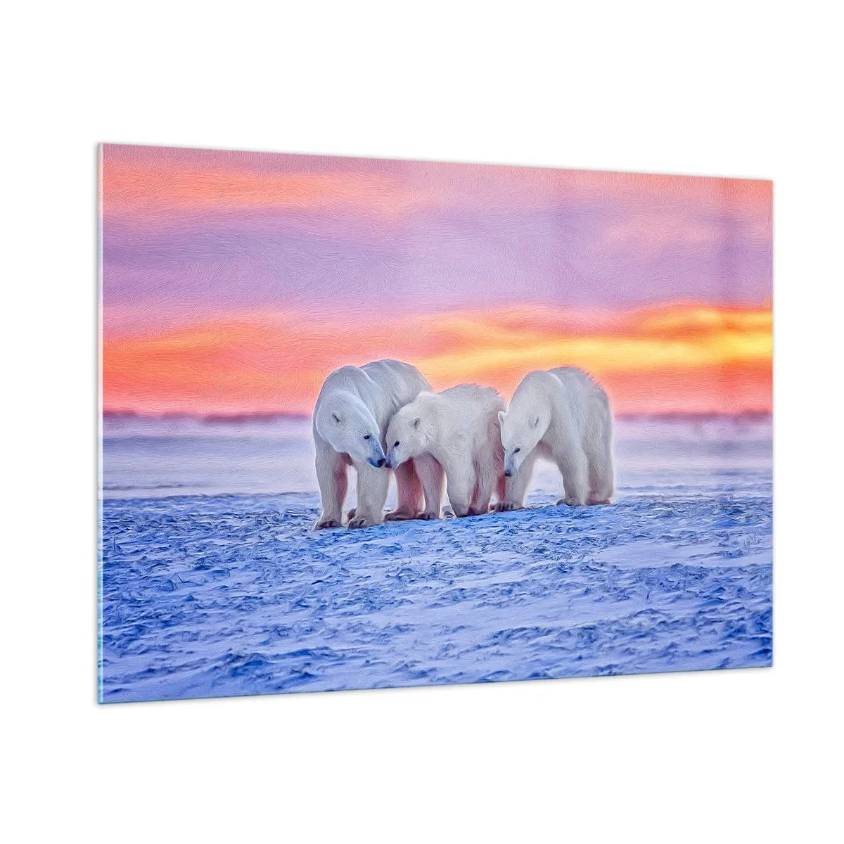 Billede på glas - Familievarme er nok - 100x70 cm