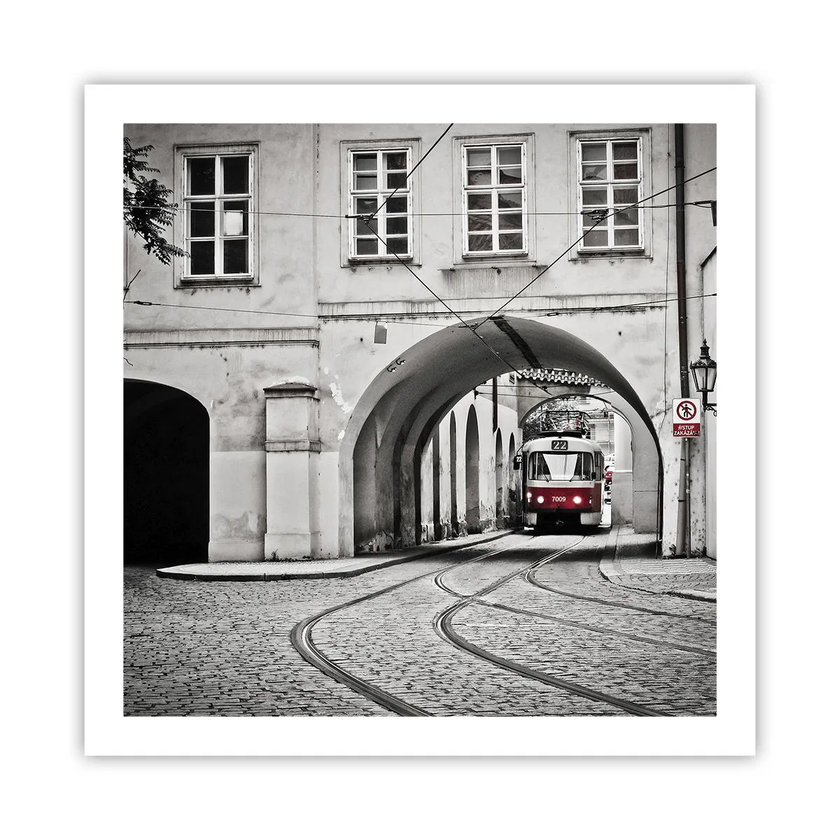 Plakat - Gennem byens labyrint - 60x60 cm