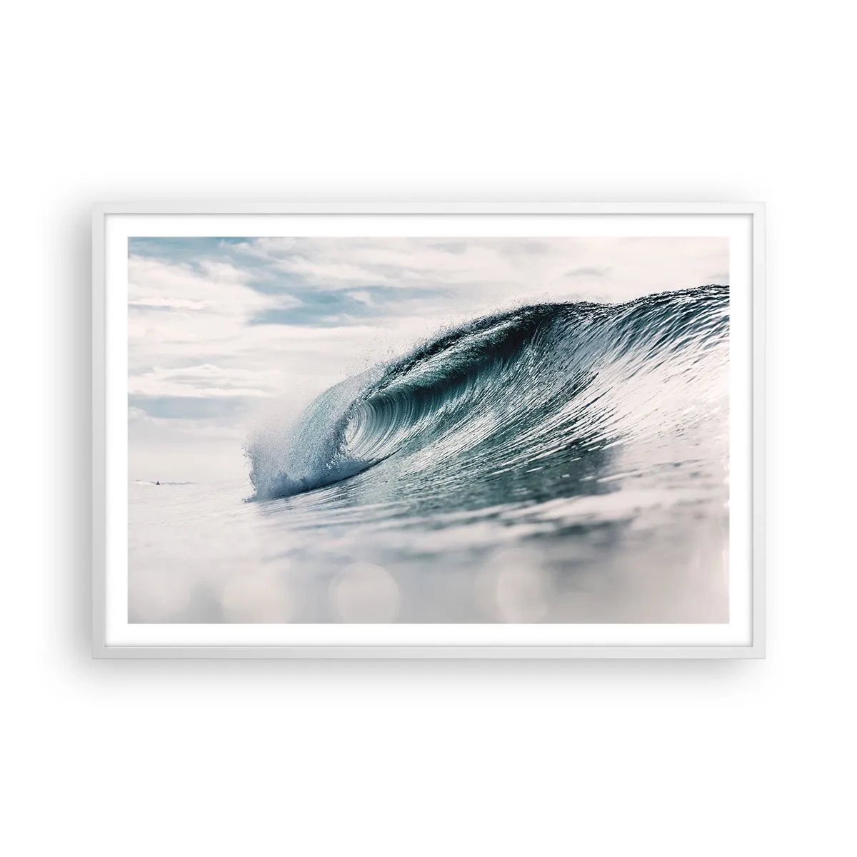 Plakat i hvid ramme - Topmøde om vand - 91x61 cm