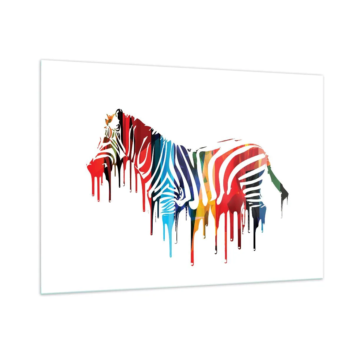 Billede på glas - Ikke kun sort og hvidt - 100x70 cm