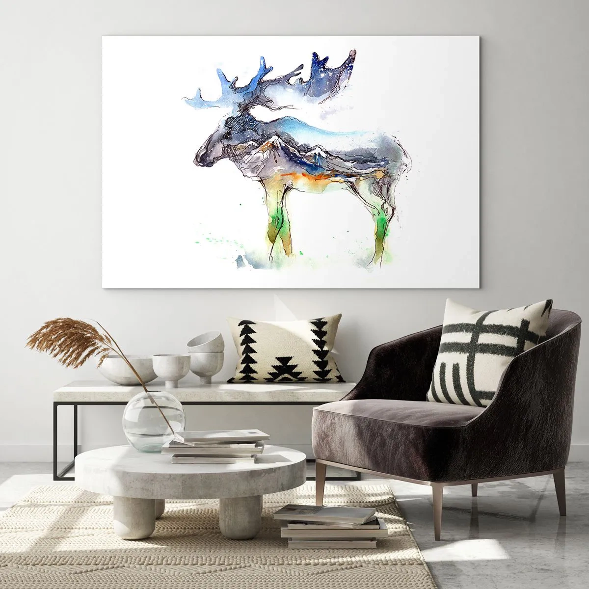 Billede på glas - Helten i en vinterfortælling - 100x70 cm