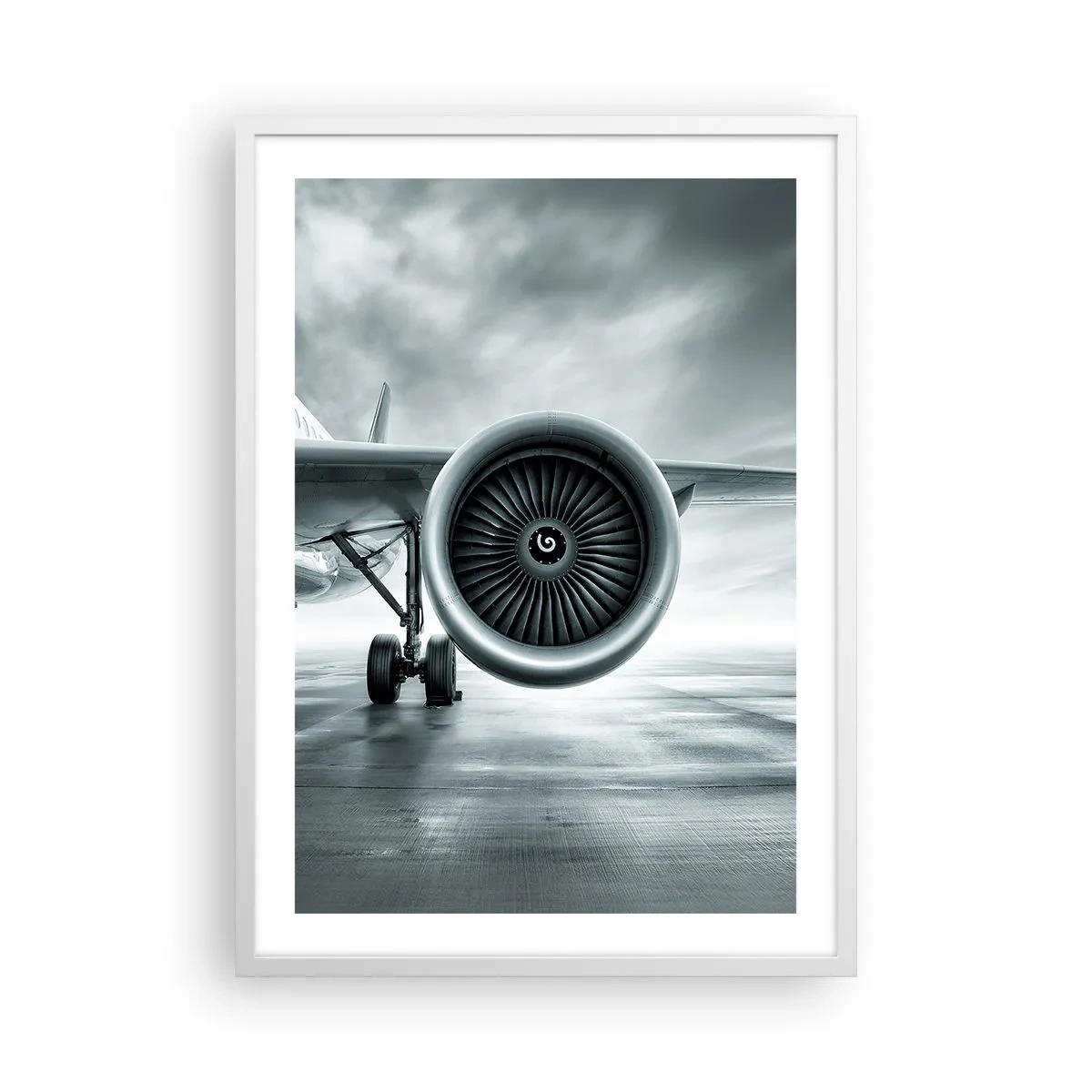 Plakat i hvid ramme - Der er kraft! - 50x70 cm