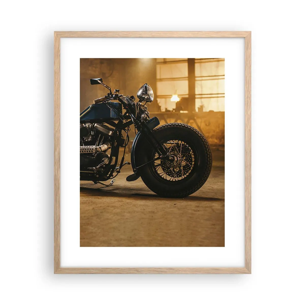 Plakat i ramme af lyst egetræ - Jeg kan gøre alt - 40x50 cm