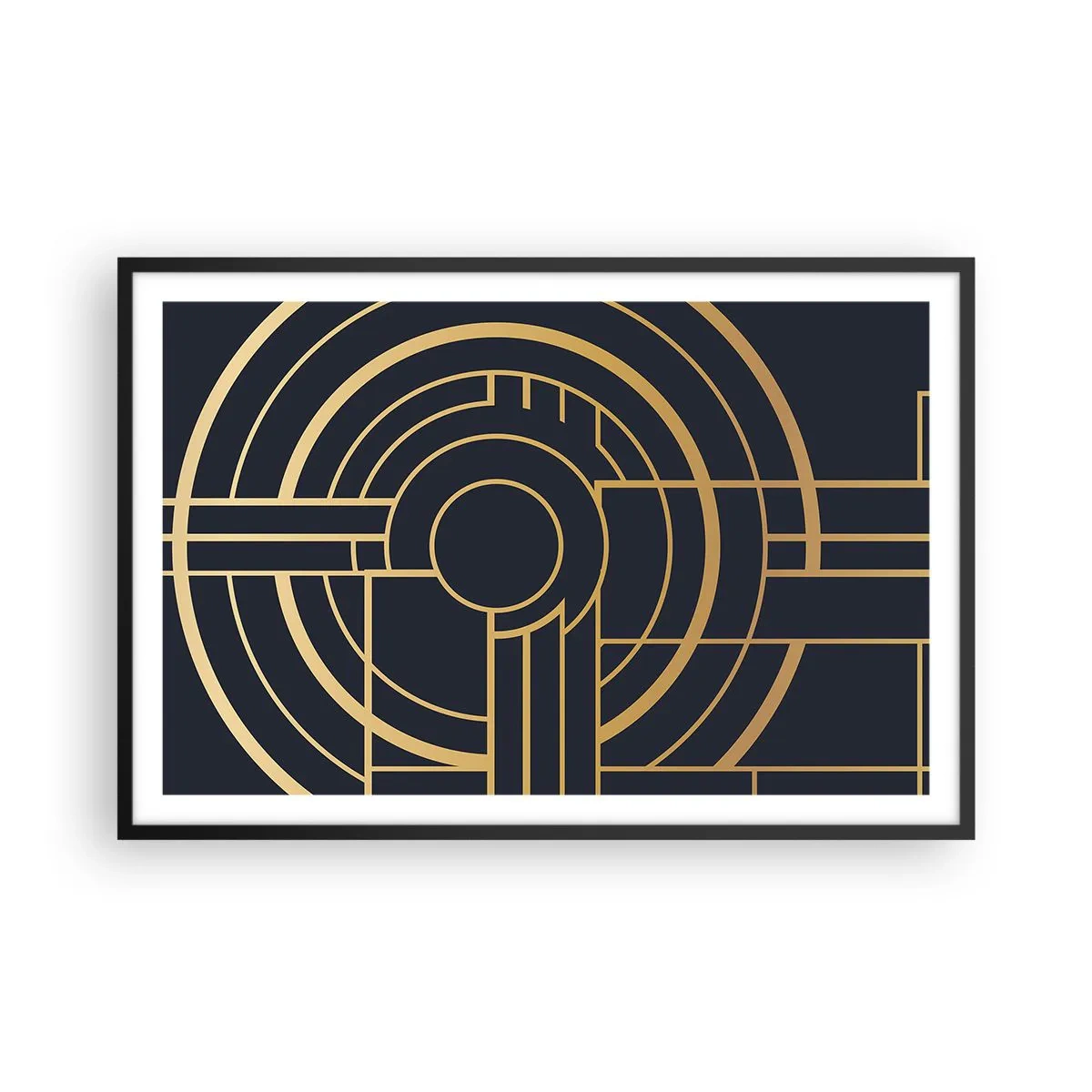 Plakat i sort ramme - At vende tingene på hovedet - 91x61 cm