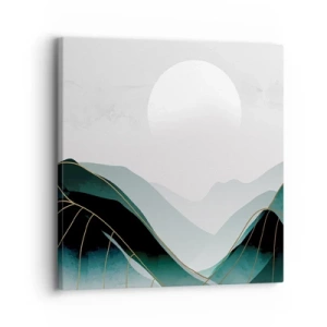 Lærredstryk - Billede på lærred - I fuld majestæt - 30x30 cm