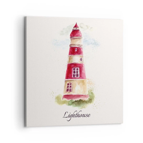 Lærredstryk - Billede på lærred - Altid vejret omkring - 60x60 cm