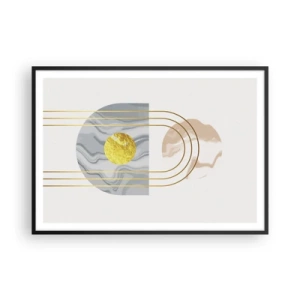 Plakat i sort ramme - Lysstyrke og udstråling - 100x70 cm