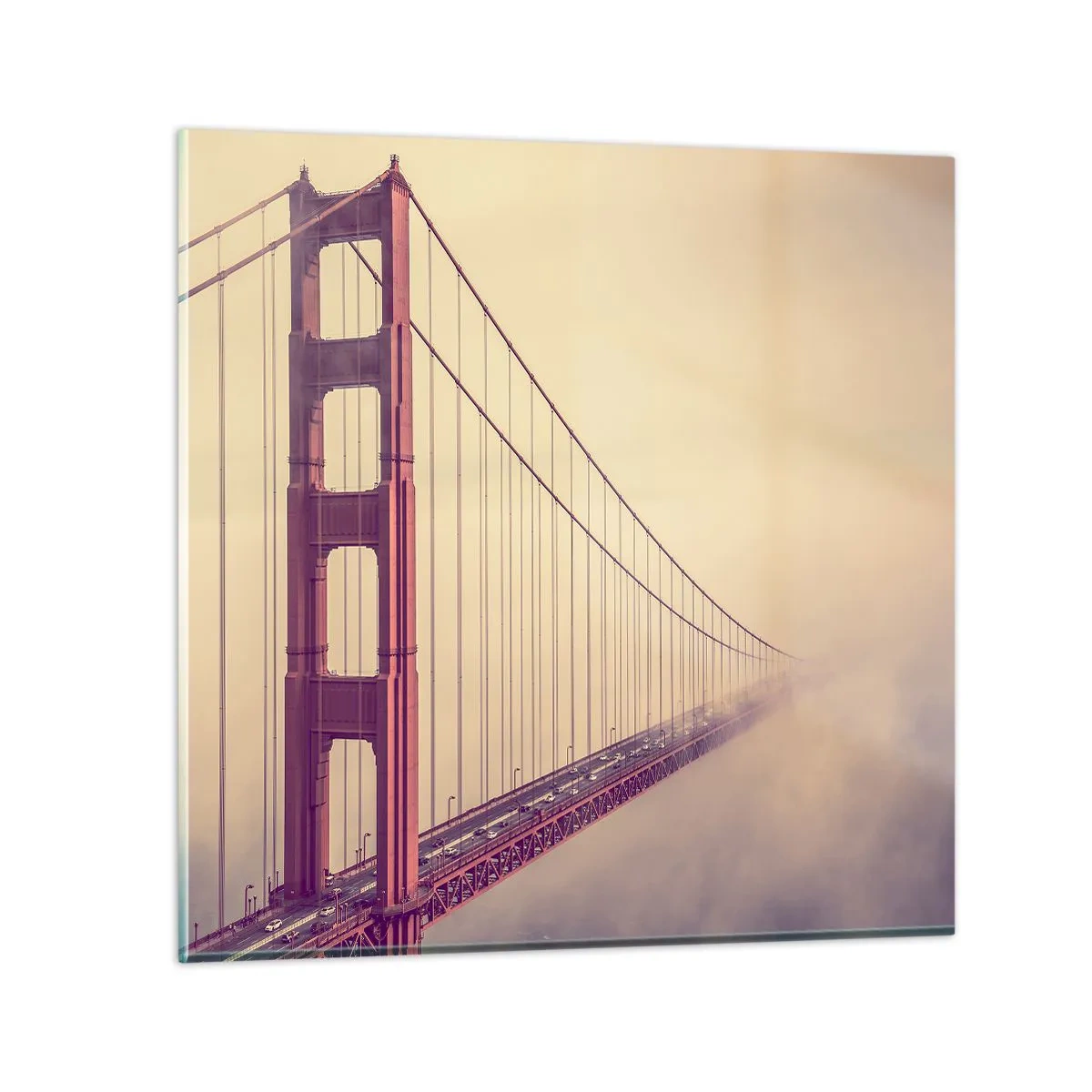 Billede på glas - Mellem himmel og jord - 40x40 cm