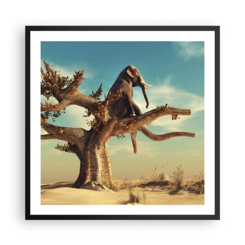 Plakat i sort ramme - Et nyt synspunkt - 60x60 cm