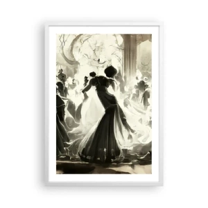 Plakat i hvid ramme - Den store maskerade - 50x70 cm