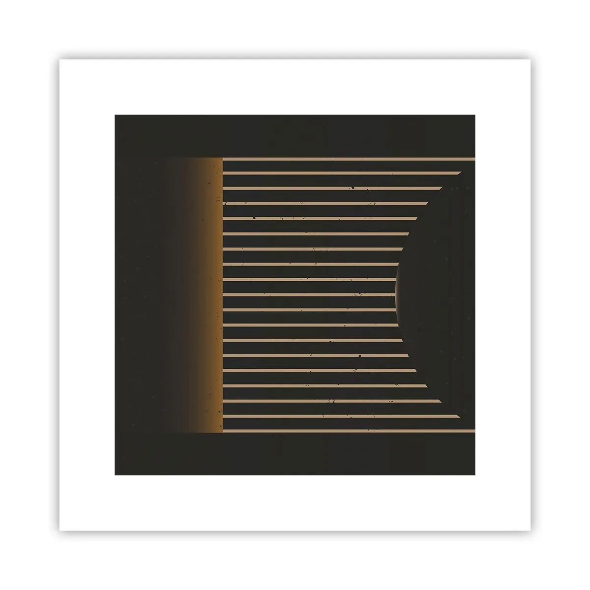 Plakat - Udforsk mørket - 30x30 cm