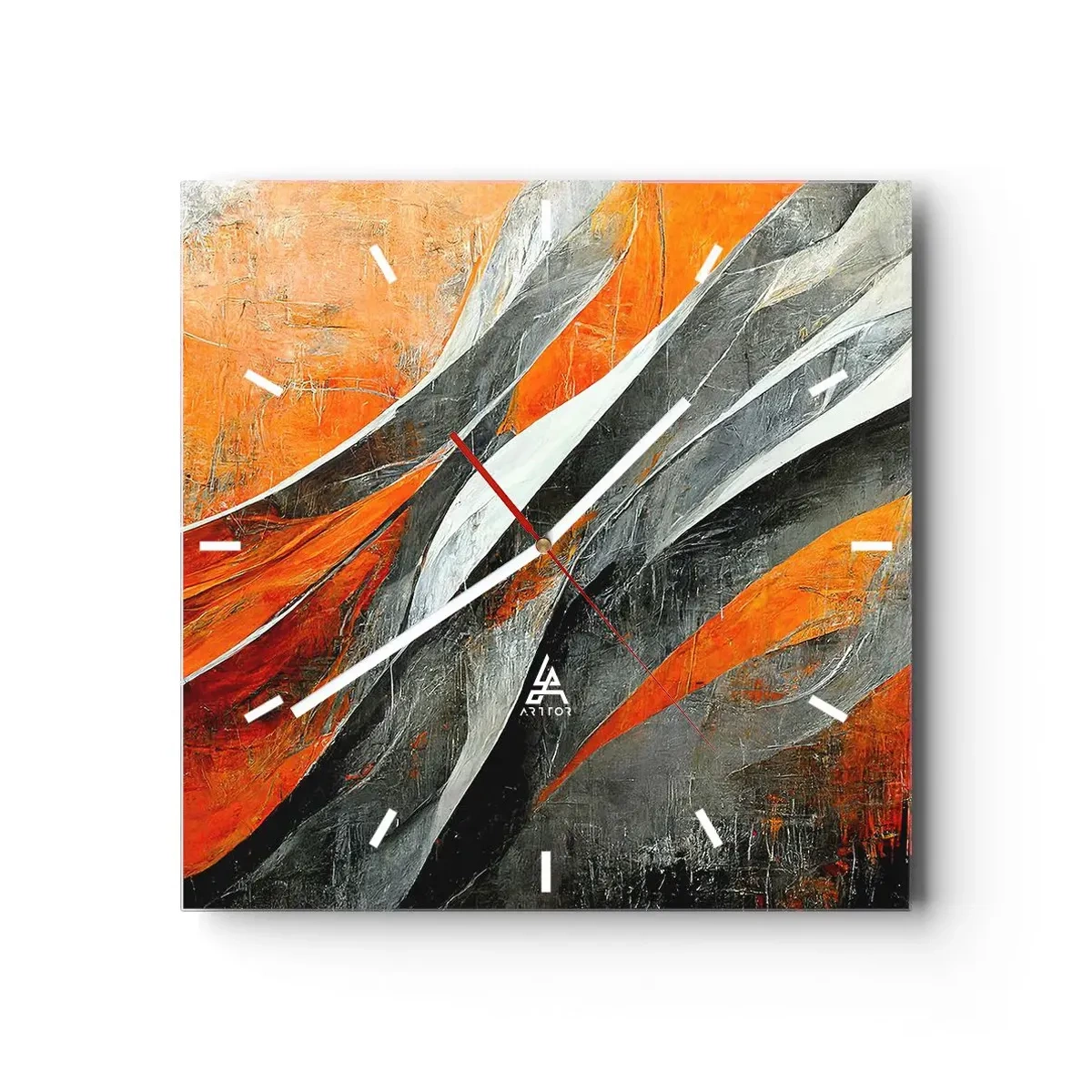 Vægur, Uret - Varme og kulde - 30x30 cm