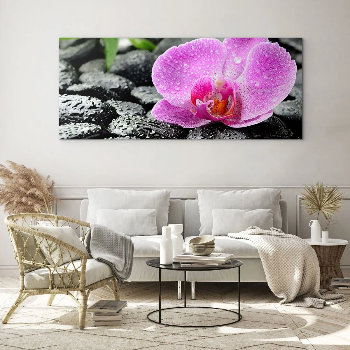 Billede på glas - Som et åbent hjerte - 140x50 cm