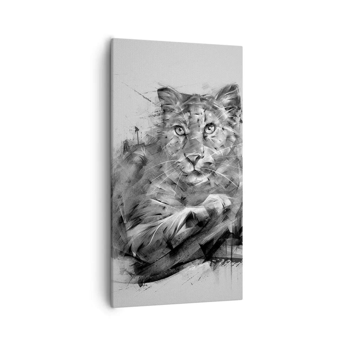 Lærredstryk - Billede på lærred - Ja, jeg lytter godt efter - 55x100 cm