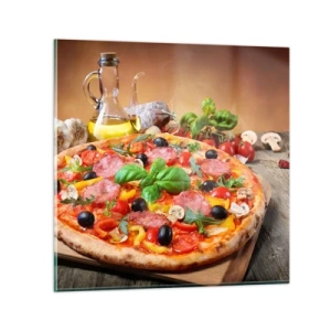 Billede på glas - Med en ægte italiensk smag - 40x40 cm