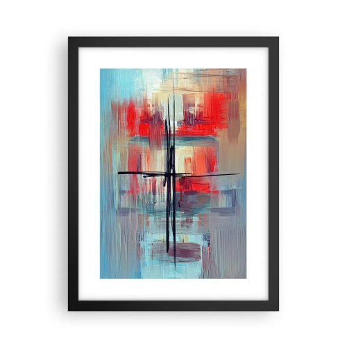 Plakat i sort ramme - Landskab i en ukendt dimension - 30x40 cm